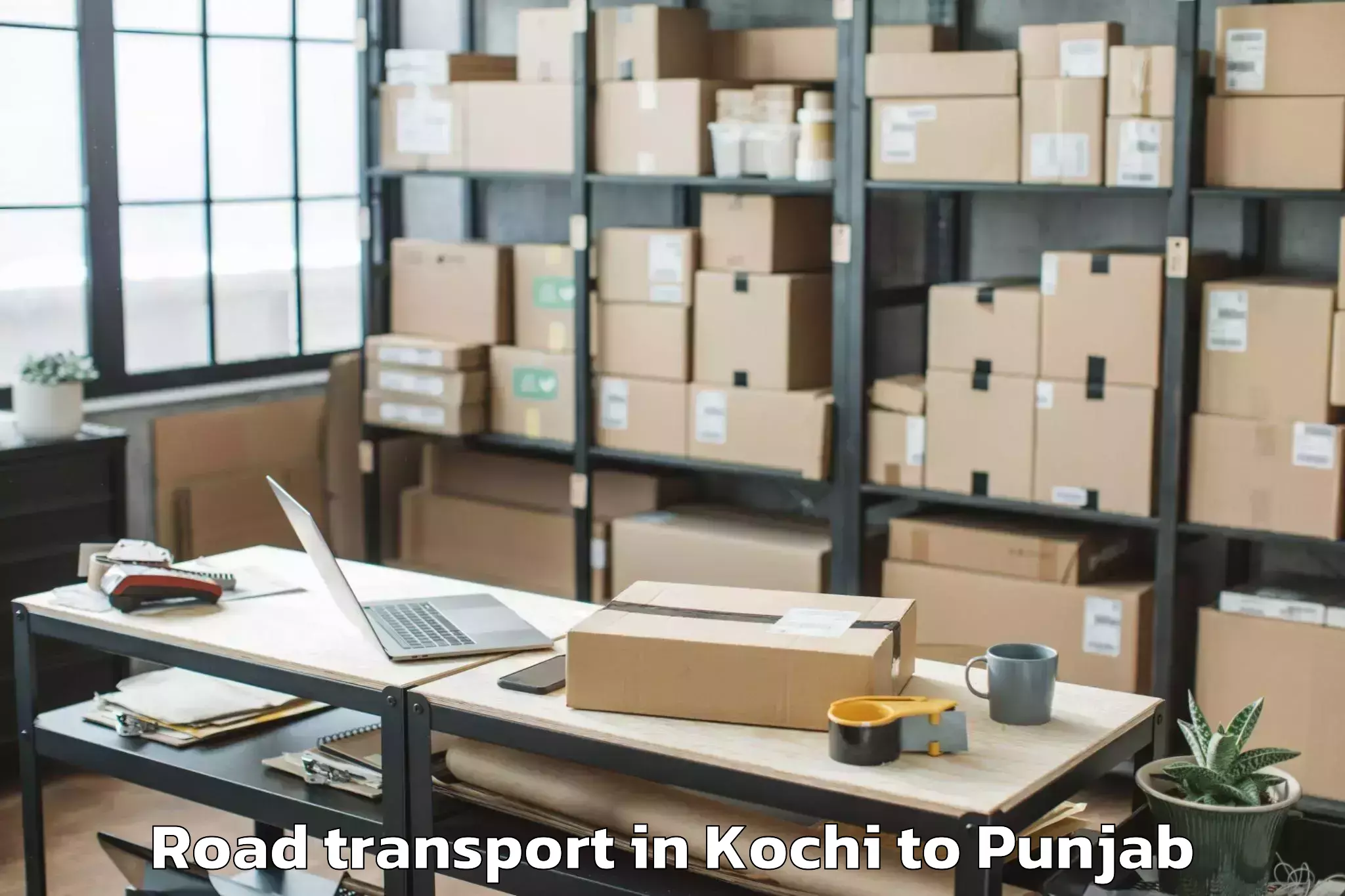 Book Kochi to Zirakpur Road Transport Online